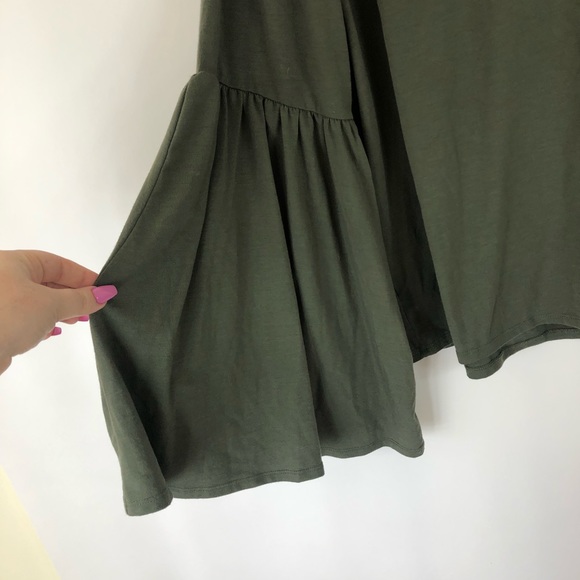 Ava and Viv olive green bell sleeve top - Picture 5 of 5